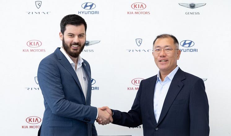 Hyundai та Kia разом з хорватським стартапом Rimac будуватимуть електромобілі