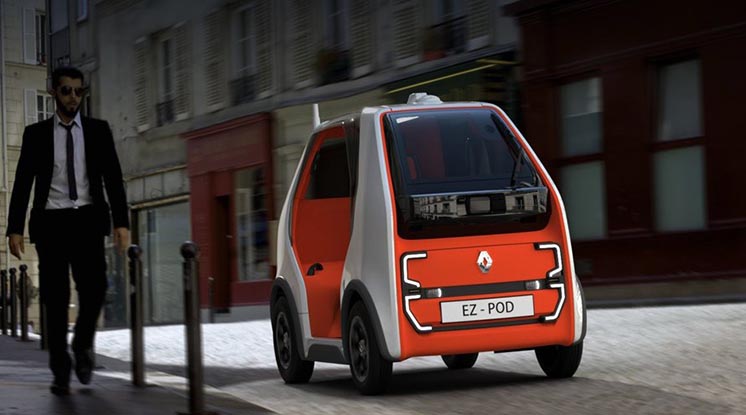 Renault представив електричну капсулу-мікромобіль EZ-POD