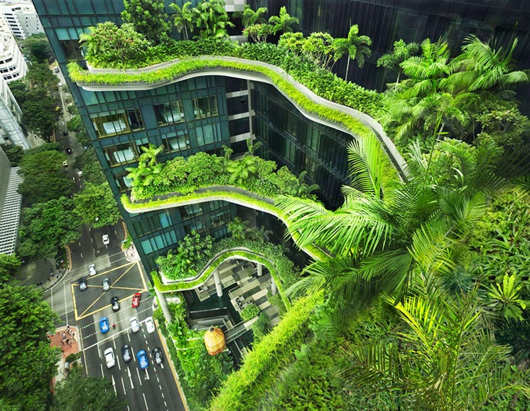 Готельно-офісний комплекс в Сінгапурі Parkroyal on Pickering