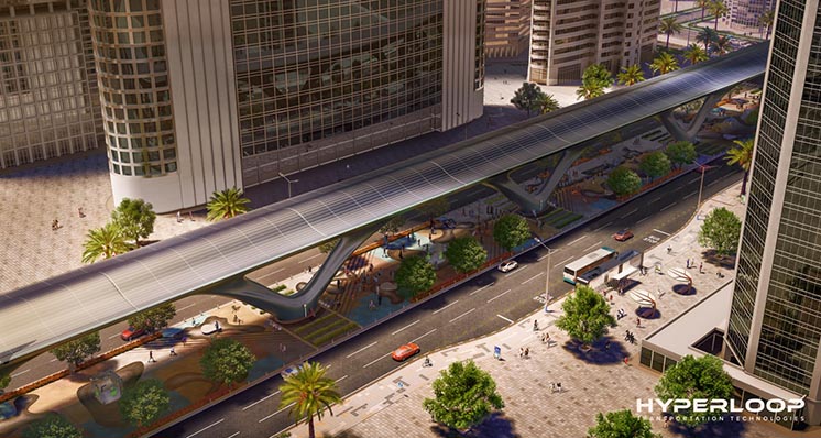Як тунелі для вакуумних поїздів Hyperloop будуть виглядати в місті